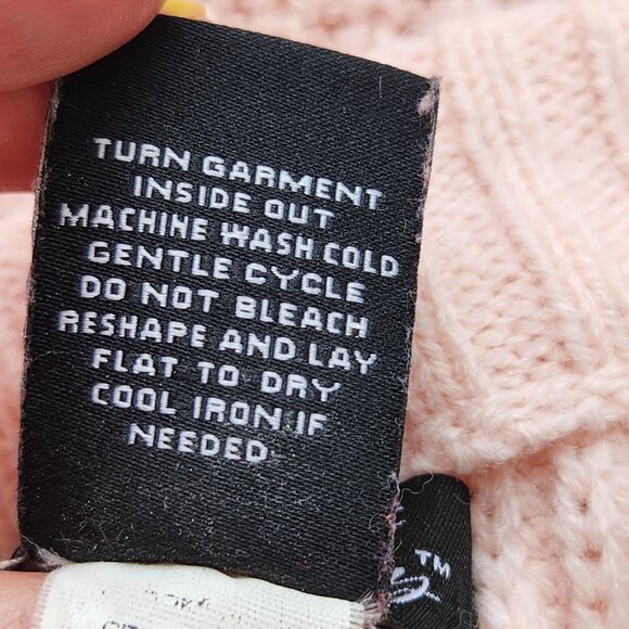 Sweet Society Pink Sakura Oversized Cropped Cardigan Sweater Soft Cute Cozy XL - Picture 10 of 12